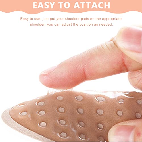 PALAY® 2 Pairs Shoulder Push-up Pads for Women Clothing, Silicone Sponge Adhesive Shoulder Pads Reusable Breathable Shoulder Enhancer Pads- Black & Flesh Color PALAY® 2 Pairs Shoulder Push-up Pads for Women Clothing, Silicone Sponge Adhesive Shoulder Pads Reusable Breathable Shoulder Enhancer Pads- Black & Flesh Color